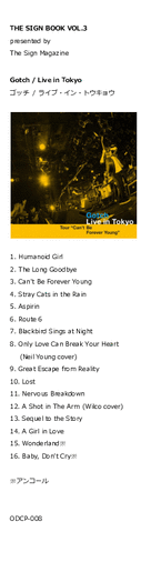 Gotch Live In Tokyo Ototoy